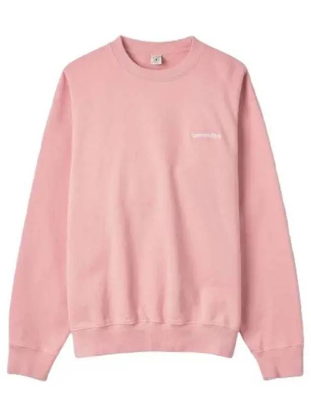 Embroidered logo sweatshirt rose pink t shirt - SPORTY & RICH - BALAAN 1