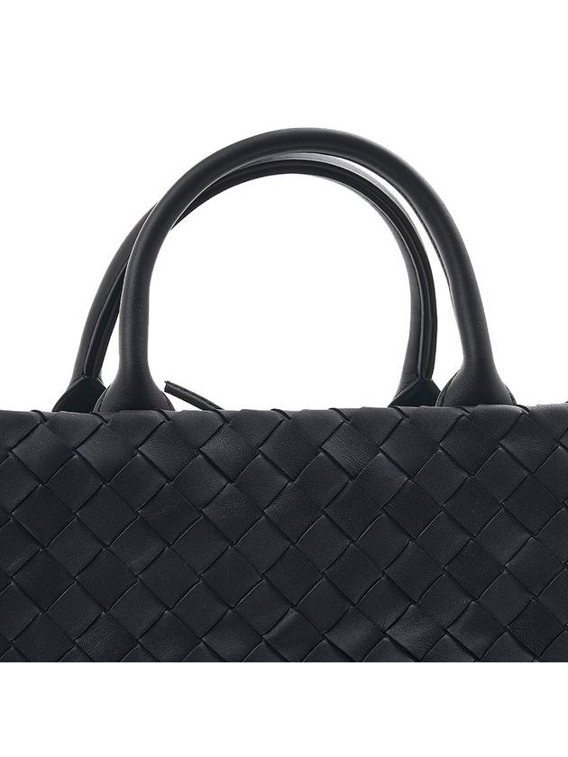 Intrecciato Leather Tote Bag Black - BOTTEGA VENETA - BALAAN 8