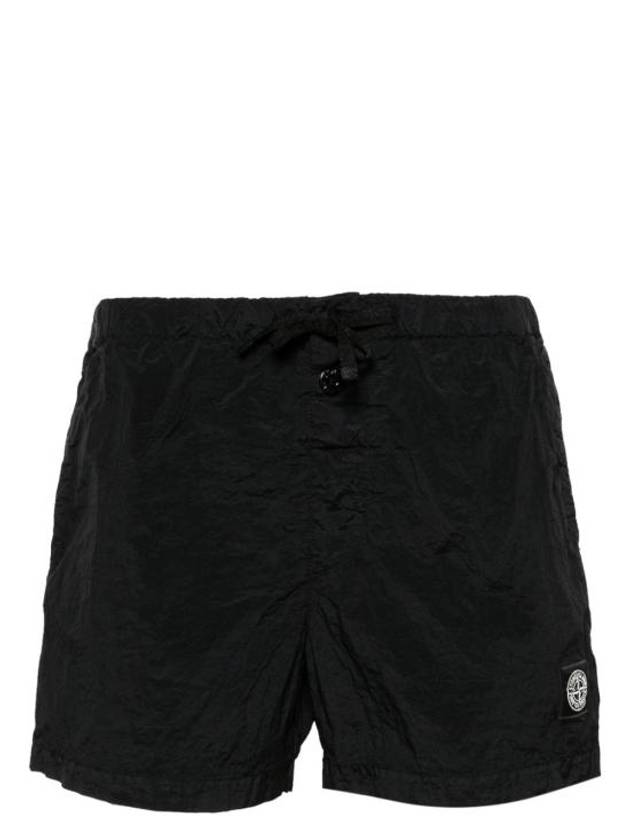 Swimming Nylon Trunk Shorts Black - STONE ISLAND - BALAAN 2