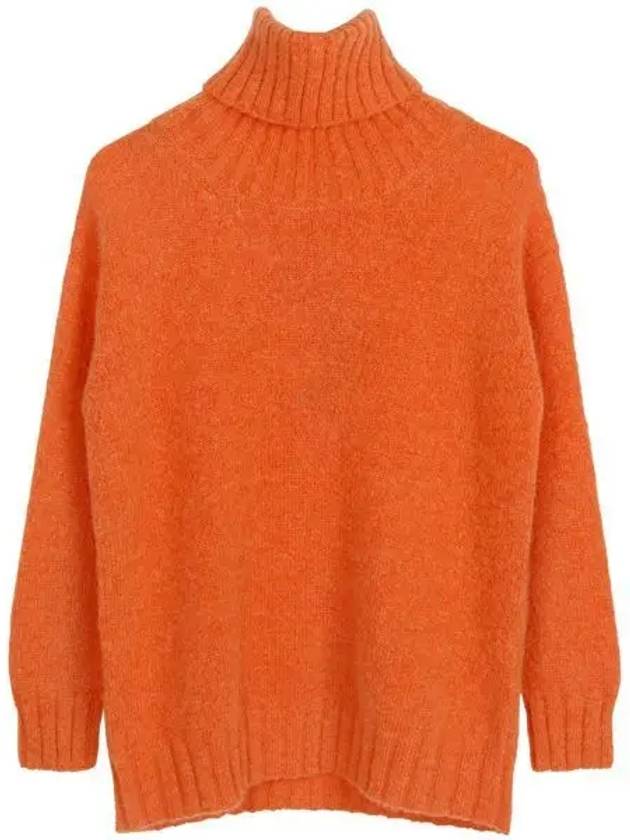 Orange Laveno Turtleneck Alpaca Sweater 001 1210425 - MAX MARA - BALAAN 1