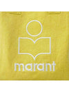 Yenky Embroidered Logo Large Shopper Tote Bag Yellow - ISABEL MARANT - BALAAN 5