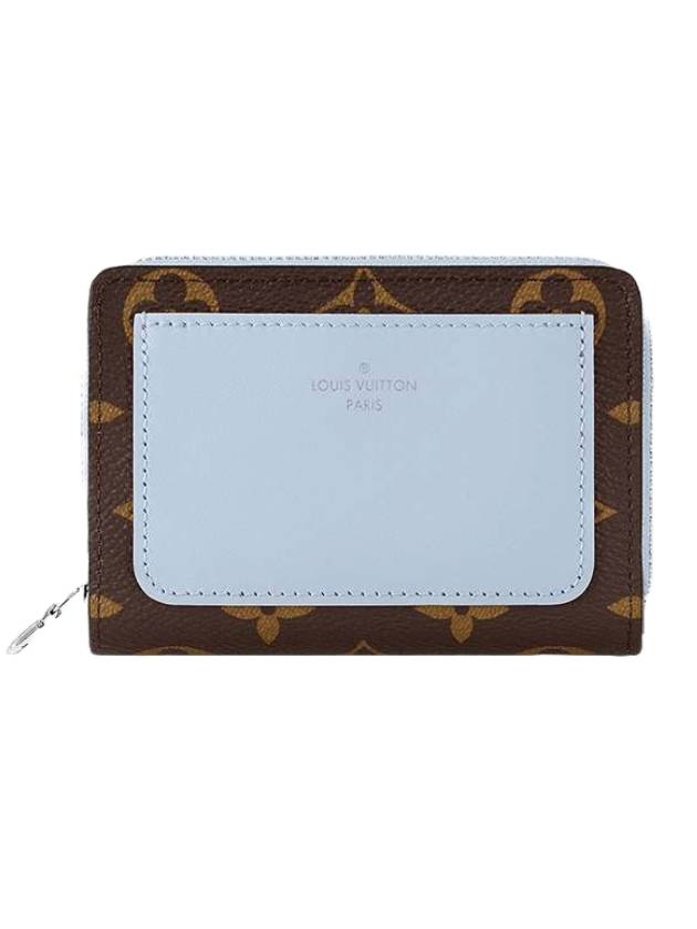 Lou Monogram Small Leather Half Wallet Blue - LOUIS VUITTON - BALAAN 1