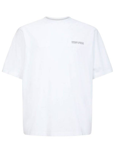 Cross Back Printing Short Sleeve T-Shirt White - MARCELO BURLON - BALAAN 1