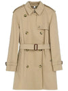 Short Gabardine Trench Coat Honey - BURBERRY - BALAAN 4