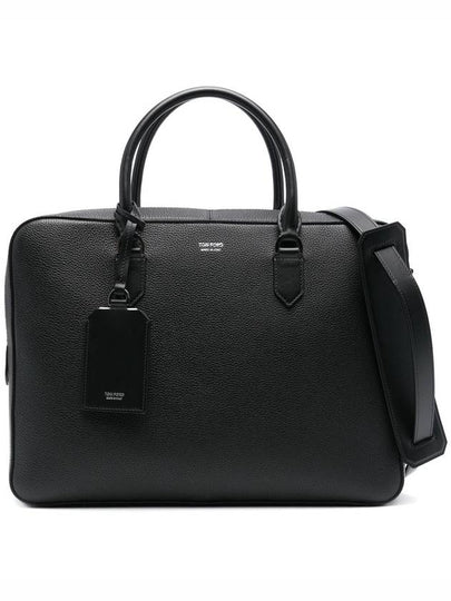 Grained Leather Elliot Brief Case Black - TOM FORD - BALAAN 2