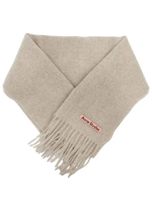 Wool Fringe Muffler Oatmeal Melange - ACNE STUDIOS - BALAAN 8