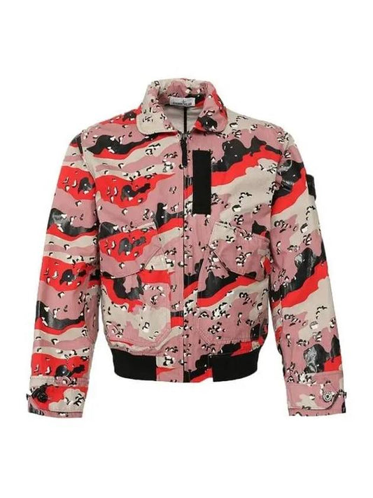 Art Print Wappen Camo Plaster Bomber Jacket Pink - STONE ISLAND - BALAAN 2