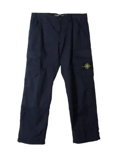 Stretch cotton gabardine cargo pants comfort fit - STONE ISLAND - BALAAN 1