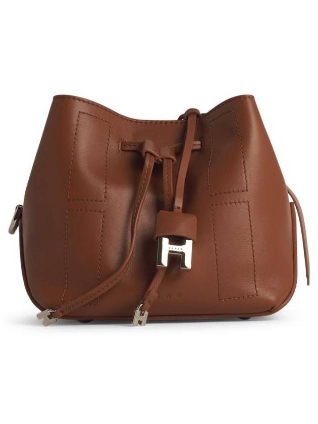 Hogan 'Hocket' Brown Leather Crossbody Bag - HOGAN - BALAAN 1