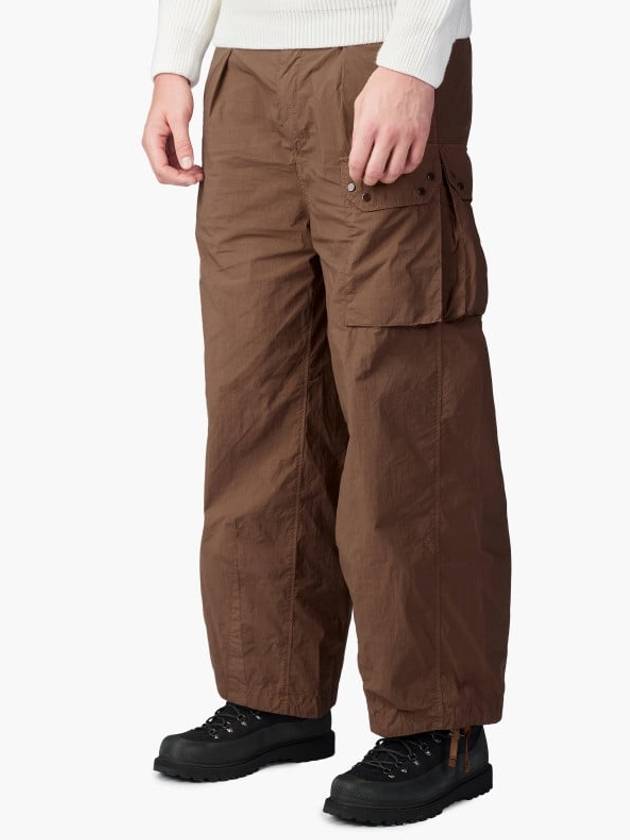 Flap Pocket Cargo Straight Pants Brown - TEN C - BALAAN 3