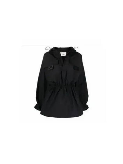 Women's Nylon Anorak Blouson Jacket Black - FENDI - BALAAN 2