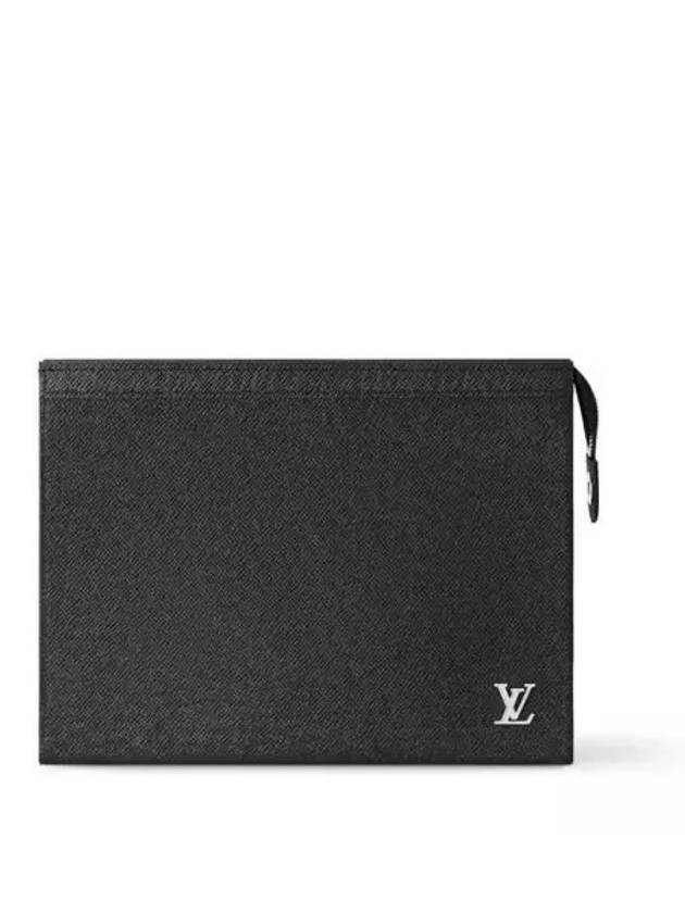 Pochette Voyage Taiga Leather Pouch Bag Black - LOUIS VUITTON - BALAAN 2