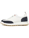 Fine Kid Suede Tech Runner Sneaker Navy - THOM BROWNE - BALAAN 5