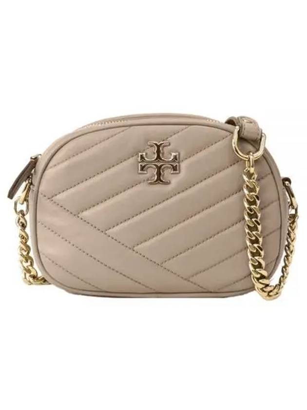 Kira Chevron Small Shoulder Bag Beige - TORY BURCH - BALAAN 2