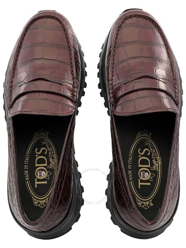 Tods Men's Alber Elbaz Crocodile Print Loafers Brand Size 8.5 US Size 9.5 - TOD'S - BALAAN 3