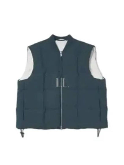 Women's Zipper Down Vest Petrol - JIL SANDER - BALAAN 2