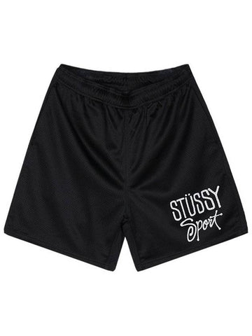 Unisex mesh sports shorts black 112307 0001 - STUSSY - BALAAN 1