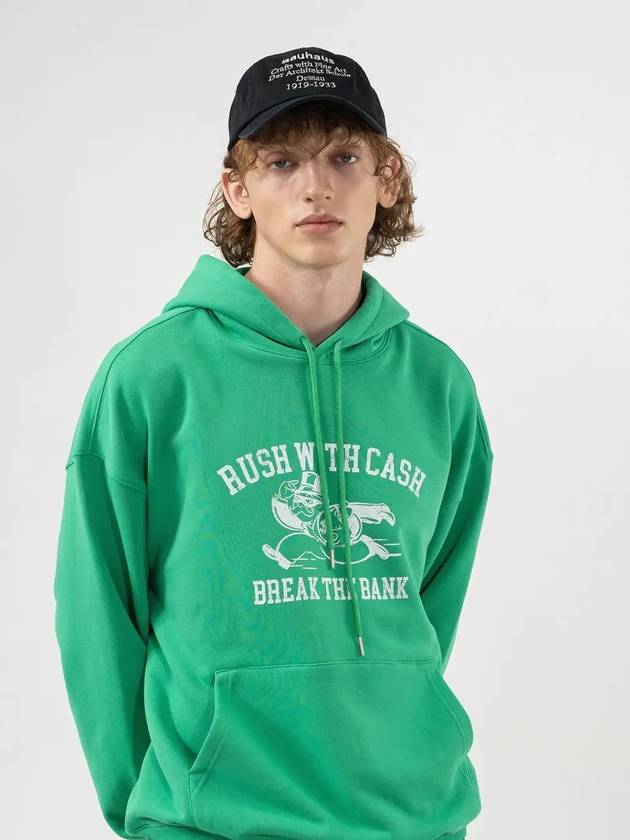 RUSH WITH CASH HOOD TEE GREEN - POLYGRAM - BALAAN 3