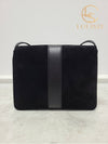 Used luxury goods Lewis It Black GG Marmont suede Ali shoulder bag - GUCCI - BALAAN 6