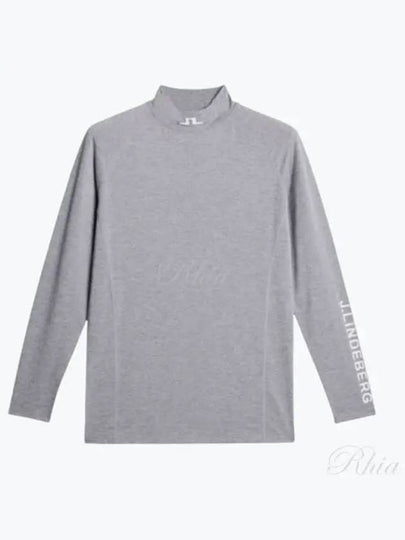 Men's Aelo Soft Compression Long Sleeve T-Shirt Grey - J.LINDEBERG - BALAAN 2