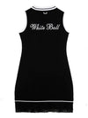 Woven Patch Knit Dress BLACK - WHITEBALL - BALAAN 7