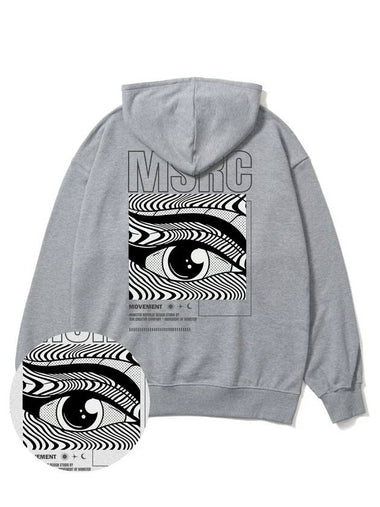 Of  The Eye Vivid Grey Overfit Hoodie Grey - MONSTER REPUBLIC - BALAAN 1