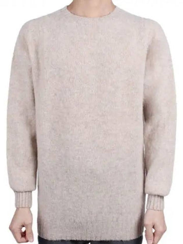 Men s Shaggy Dog Wool Crew Neck Knit Tusk M3834 7 271887 1119644 - HARLEY OF SCOTLAND - BALAAN 1