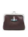 Nappa Leather ORB Logo Coin Purse Brown - VIVIENNE WESTWOOD - BALAAN 2