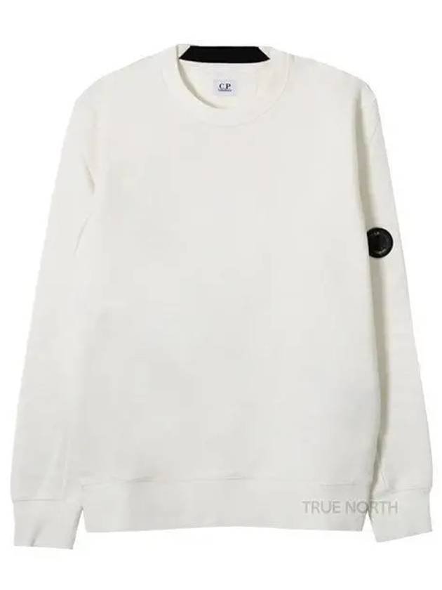 Diagonal Raised Fleece Sweatshirt White - CP COMPANY - BALAAN 2