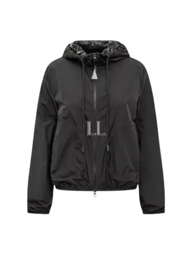 Women's Cassie Hooded Jacket Dark Grey - MONCLER - BALAAN 2