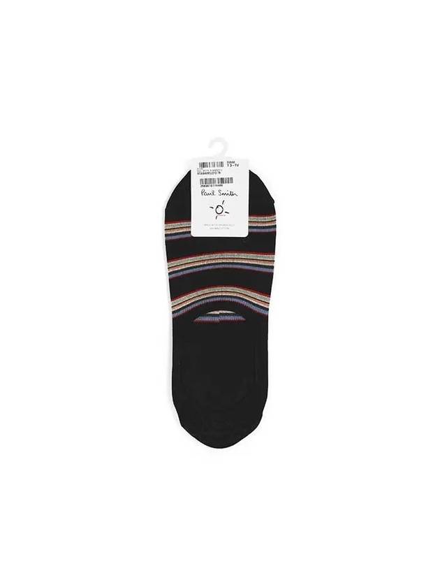 Striped Fake Cotton Socks Black - PAUL SMITH - BALAAN 2