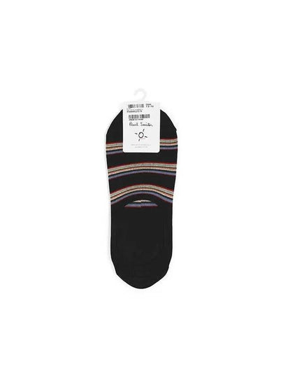 Striped Fake Cotton Socks Black - PAUL SMITH - BALAAN 2