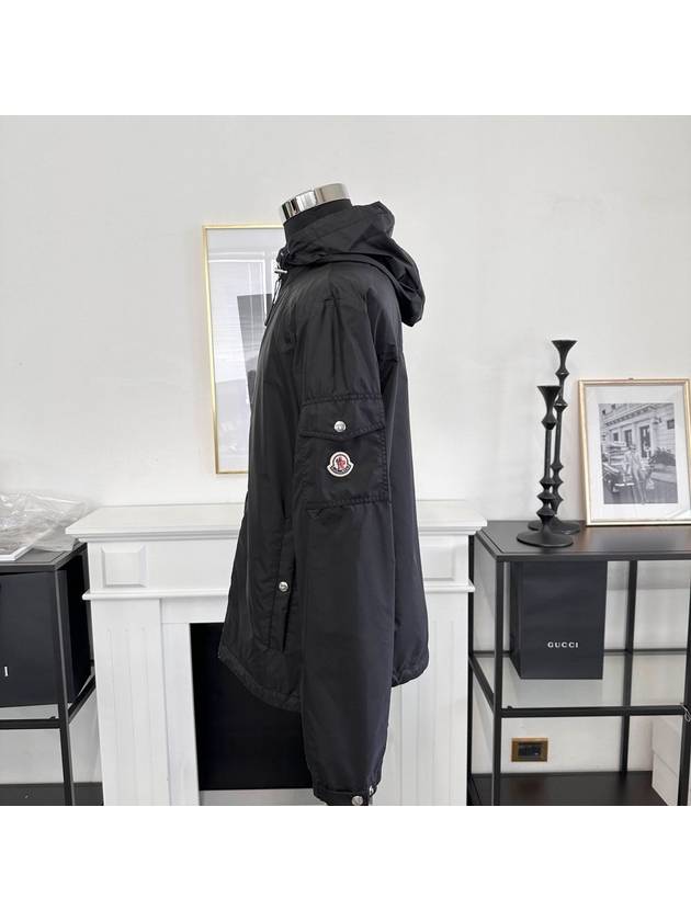 Etiache Rain Hooded Zip Up Black - MONCLER - BALAAN 4