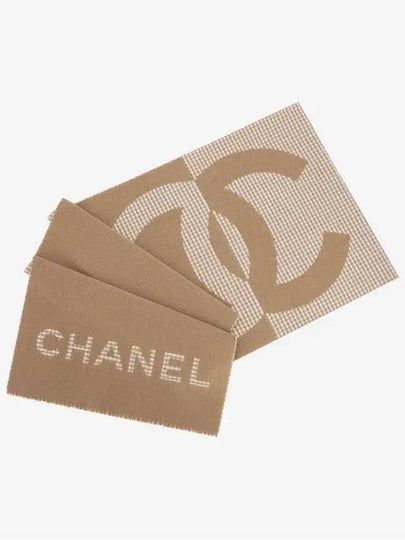 Cashmere Scarf Camel Ivory - CHANEL - BALAAN 2