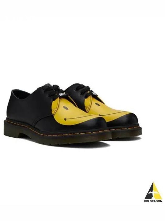 23FW Women's Smiley Derby Shoes Loafer Black 31390005 - DR. MARTENS - BALAAN 1