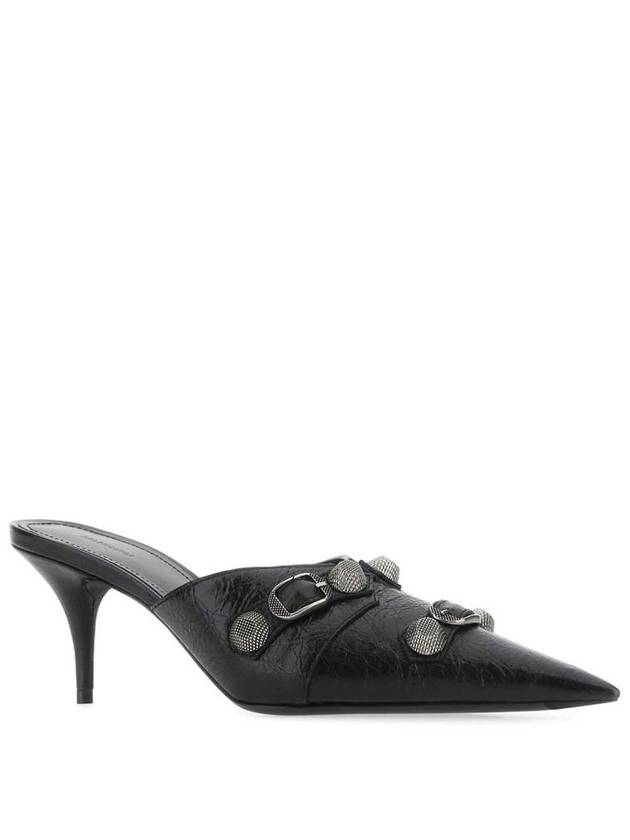 Cagle Pointed Toe Mule Heel Black - BALENCIAGA - BALAAN 3