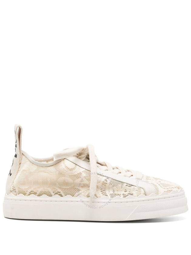 Lauren Lace Low Top Sneakers Mild Beige - CHLOE - BALAAN 2