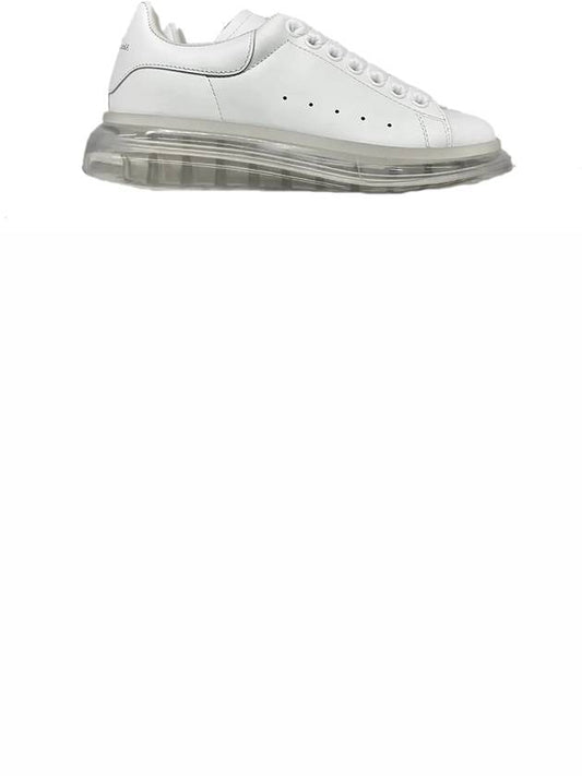 Oversized Clear Sole Low Top Sneakers White - ALEXANDER MCQUEEN - BALAAN.