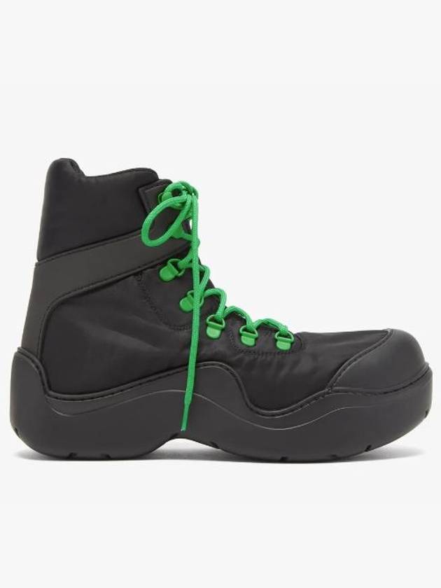 Men's Padded Puddle Bomber Boots Black - BOTTEGA VENETA - BALAAN.