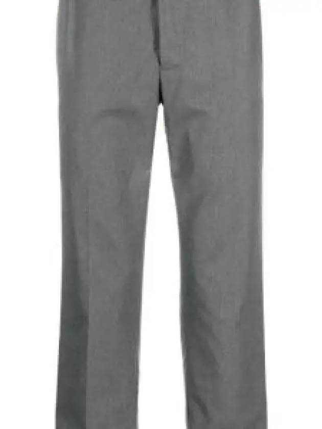 Typewriter Classic Backstrap Straight Pants Grey - THOM BROWNE - BALAAN 2