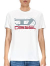 T Diegor K74 Short Sleeve T-Shirt White - DIESEL - BALAAN 2