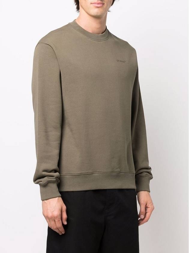 Diag Sweatshirt Green - OFF WHITE - BALAAN.