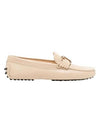 T Logo Driving Shoes Beige - TOD'S - BALAAN 1