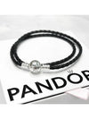 Moments Double Leather Bracelet Black - PANDORA - BALAAN 2