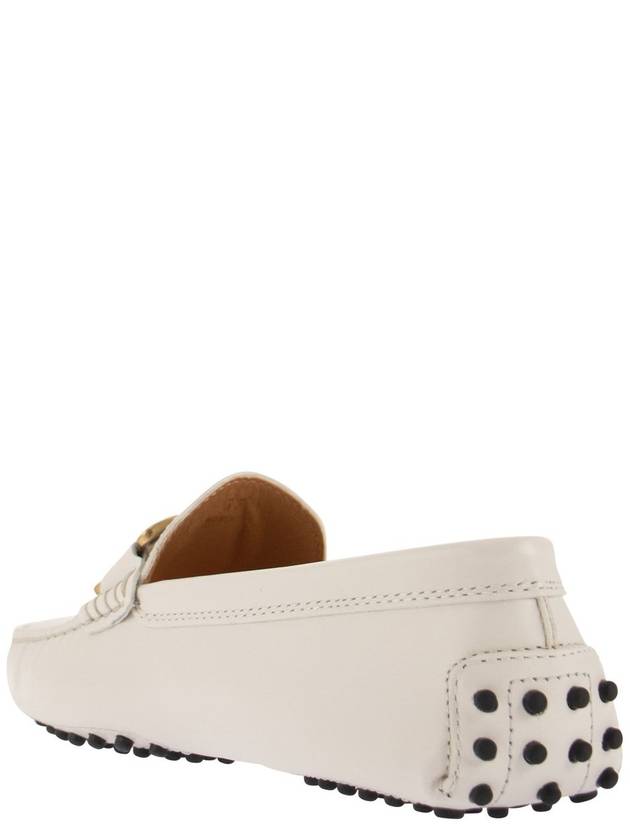 Kate Gommino Leather Driving Shoes White - TOD'S - BALAAN 4