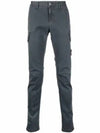 Men's Wappen Patch Cargo Straight Pants Charcoal - STONE ISLAND - BALAAN 2