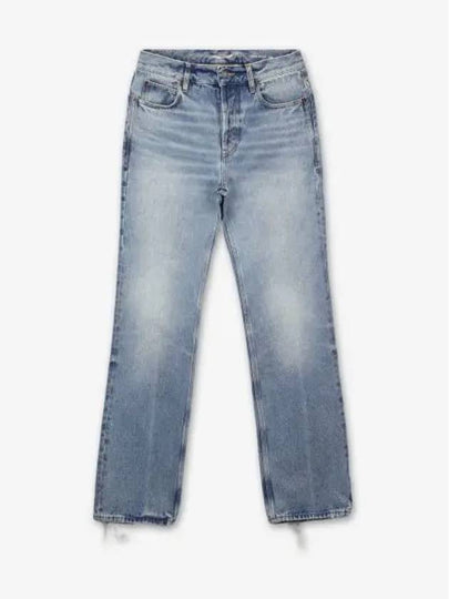 Low Rise Denim Straight Jeans Blue - SAINT LAURENT - BALAAN 2