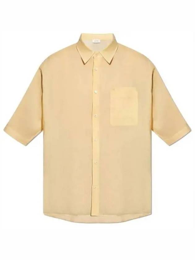 Cotton Short Sleeve Shirt Beige - LEMAIRE - BALAAN 2