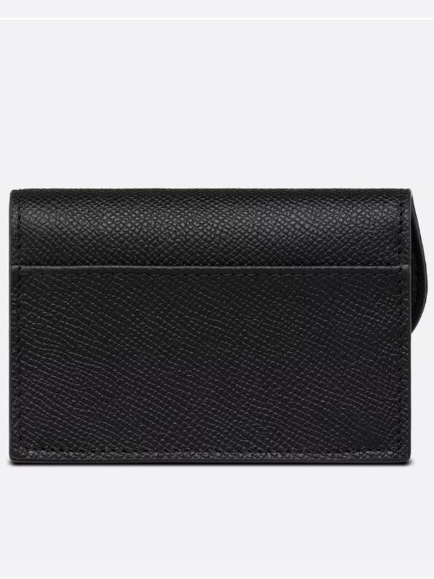 Saddle Flap Card Wallet Black - DIOR - BALAAN 3