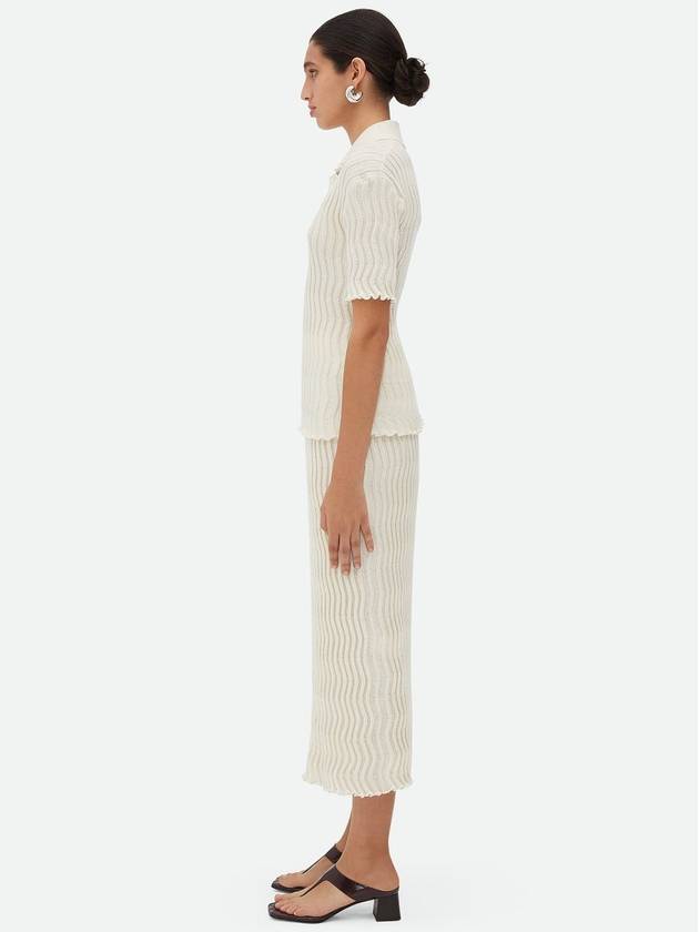 Bottega Veneta Skirts White - BOTTEGA VENETA - BALAAN 3